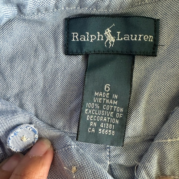 Boys Ralph Lauren Polo Shirt Bundle Size 6 Button Down & Long Sleeve Lot of 5 - Picture 11 of 15